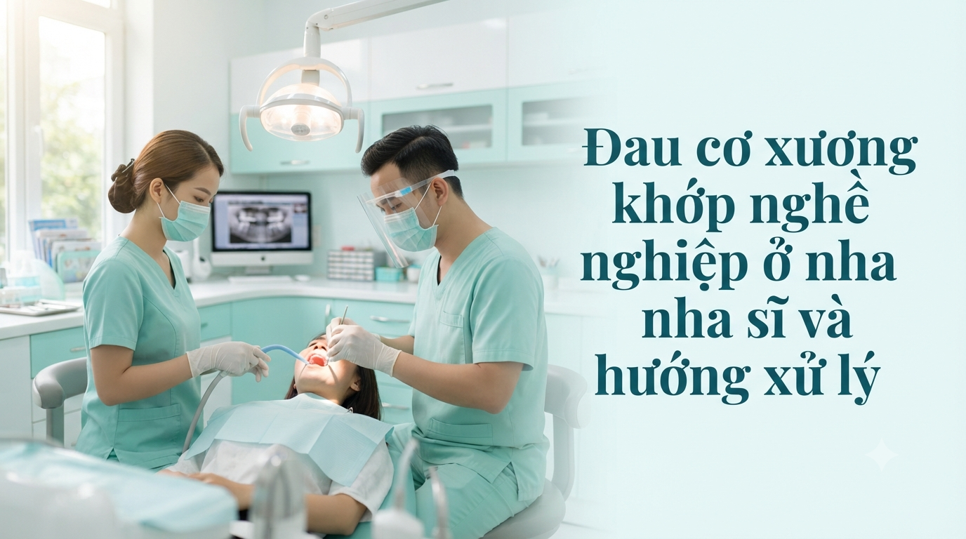 Đau cơ xương khớp nghề nghiệp ở nha sĩ và hướng xử lý